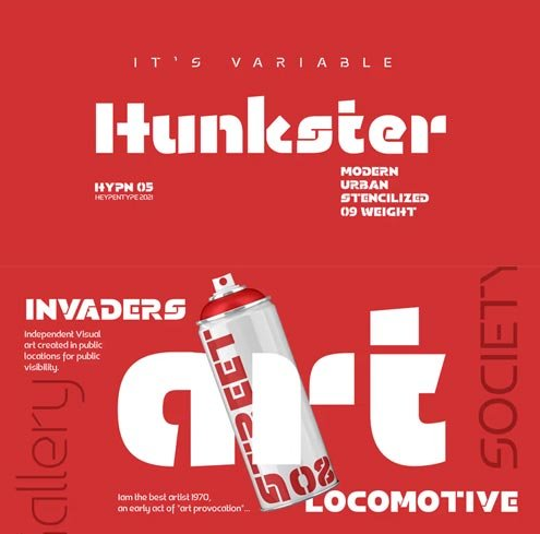Hunkster Font Family