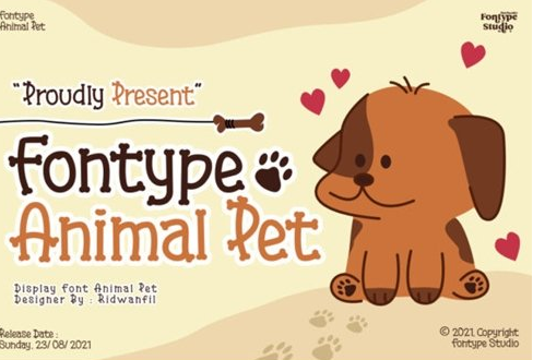 Animal Pet Font
