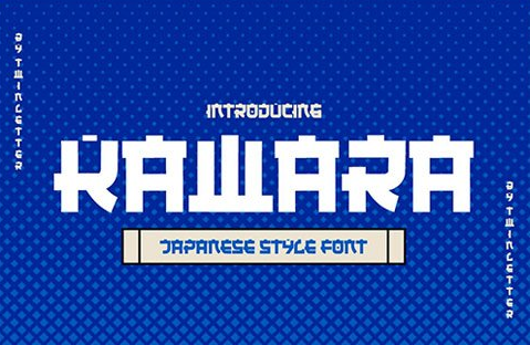 CM - KAWARA - Japanese Style Font 6659037