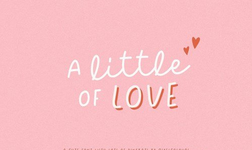 A Little of Love Font and Dingbats