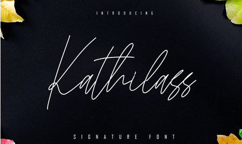 Kathilass - Signature Font