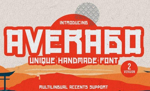 Averago - Unique Handmade Font