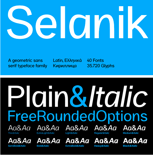 SK Selanik Font Family