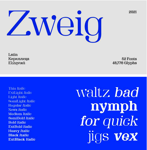 SK Zweig Font Family