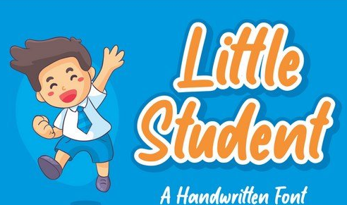 Little Student - playful Font