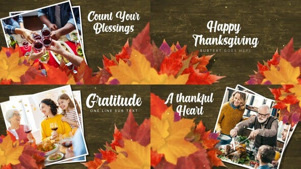 Videohive Thanksgiving - Autumn Slideshow 34636837