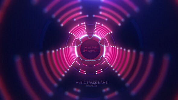 Videohive Neon Tunnel Music Visualizer 29854497