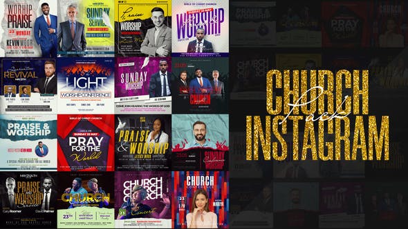 Videohive Church Instagram Pack 32539780