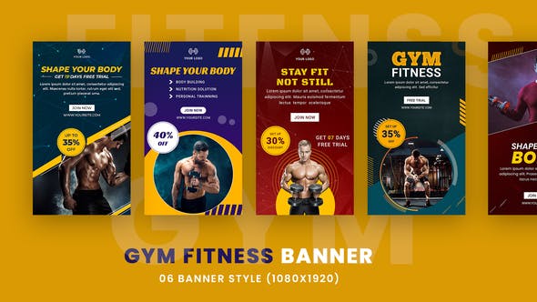 Videohive Fitness Instagram Stories Banners 34819497