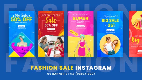 Videohive Fashion Sale Instagram Stories Banners 34713678