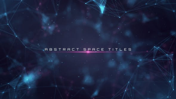 Videohive Abstract Space Titles 19542160