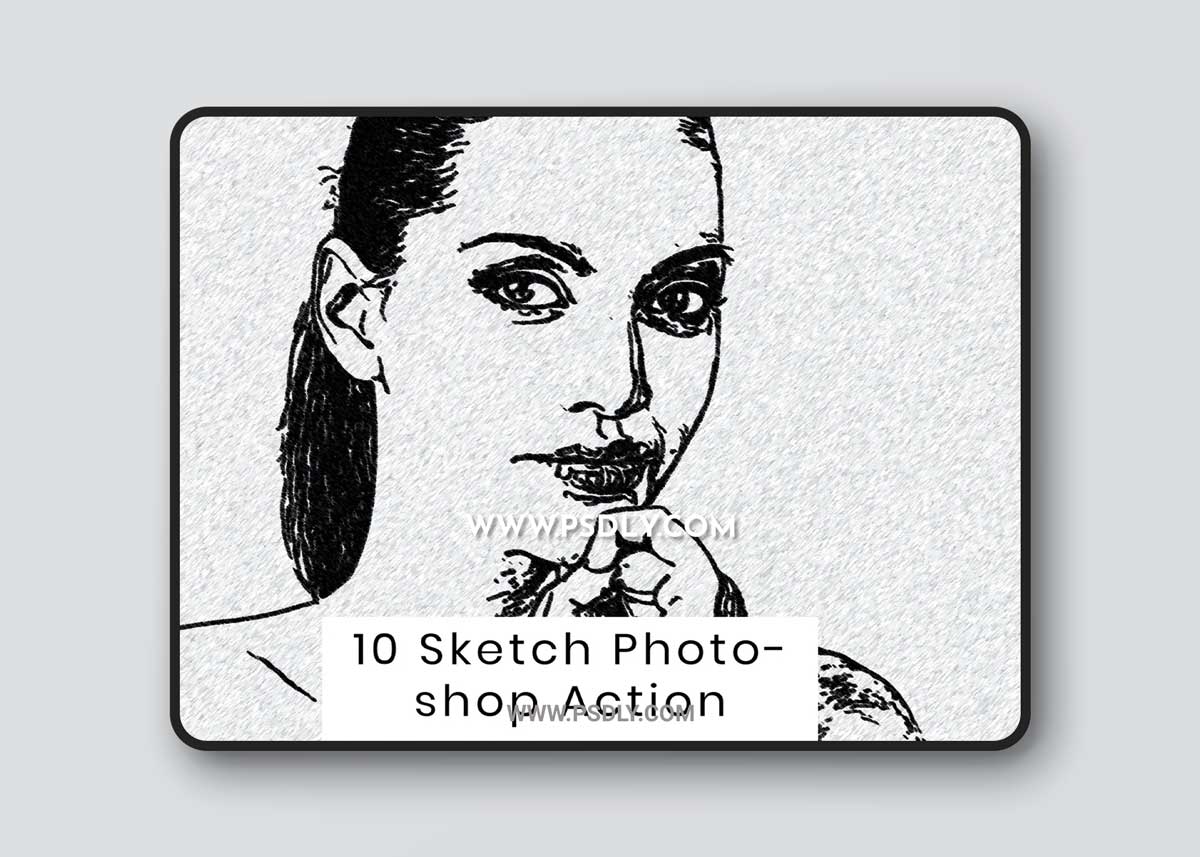 10 Sketch Photoshop Action