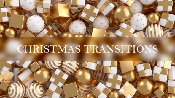 Videohive Christmas Balls Transitions 35240379