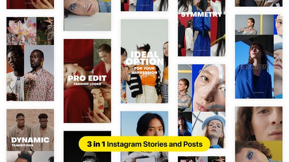 Videohive Grid Multiscreen Instagram Stroies and Posts 34974413