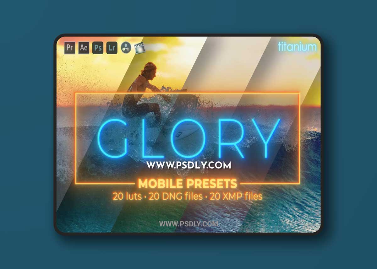 20 Glory Lightroom Presets + LUTs AJ22PVT