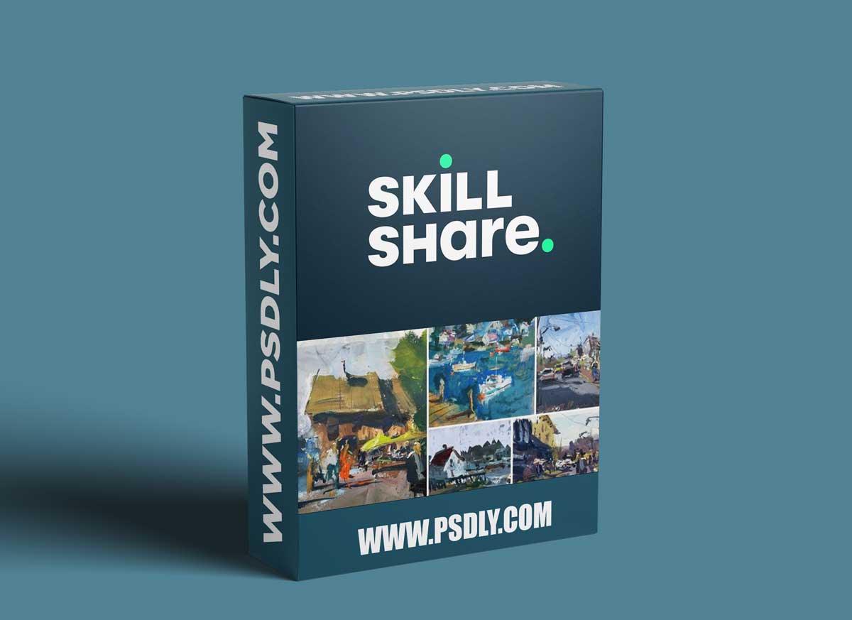 Abstract Landscape Projects With Collage & Acrylics