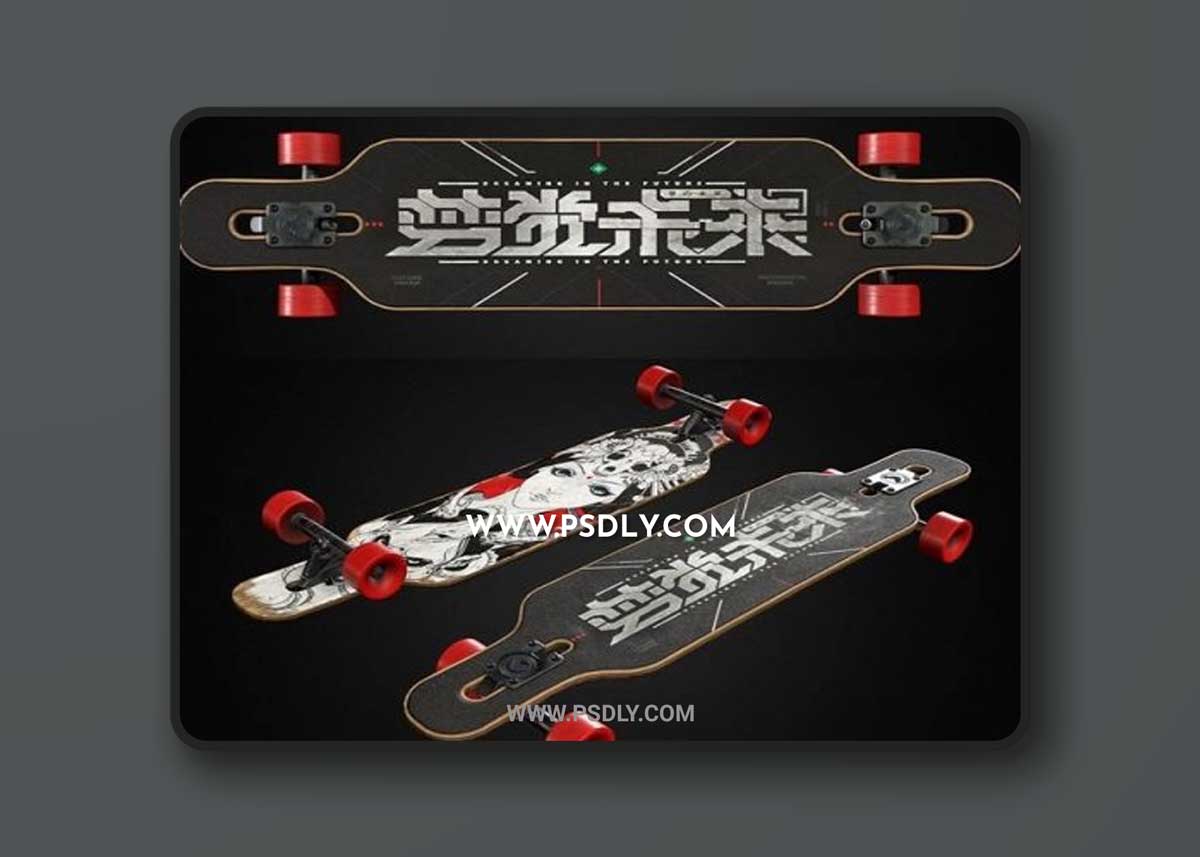 Asian Longboard 3D Models