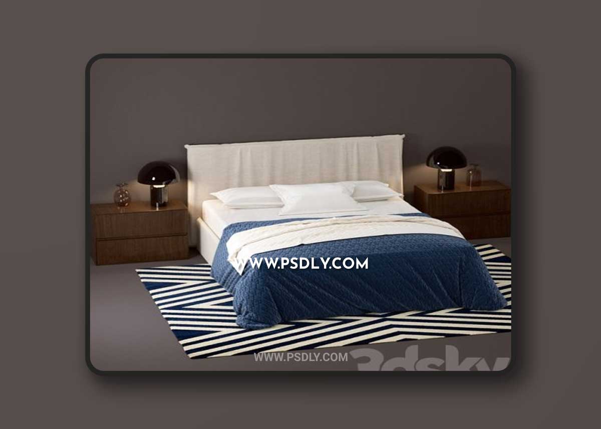 Bed Novamobili Twiggy 3D Models