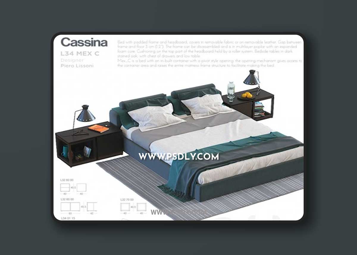 Cassina L34 Mex C 3D Models