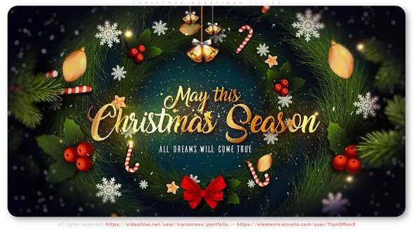 Videohive Christmas Greetings Titles 35002480
