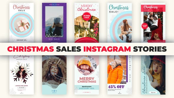 Videohive Christmas Sales Instagram Stories 35215846