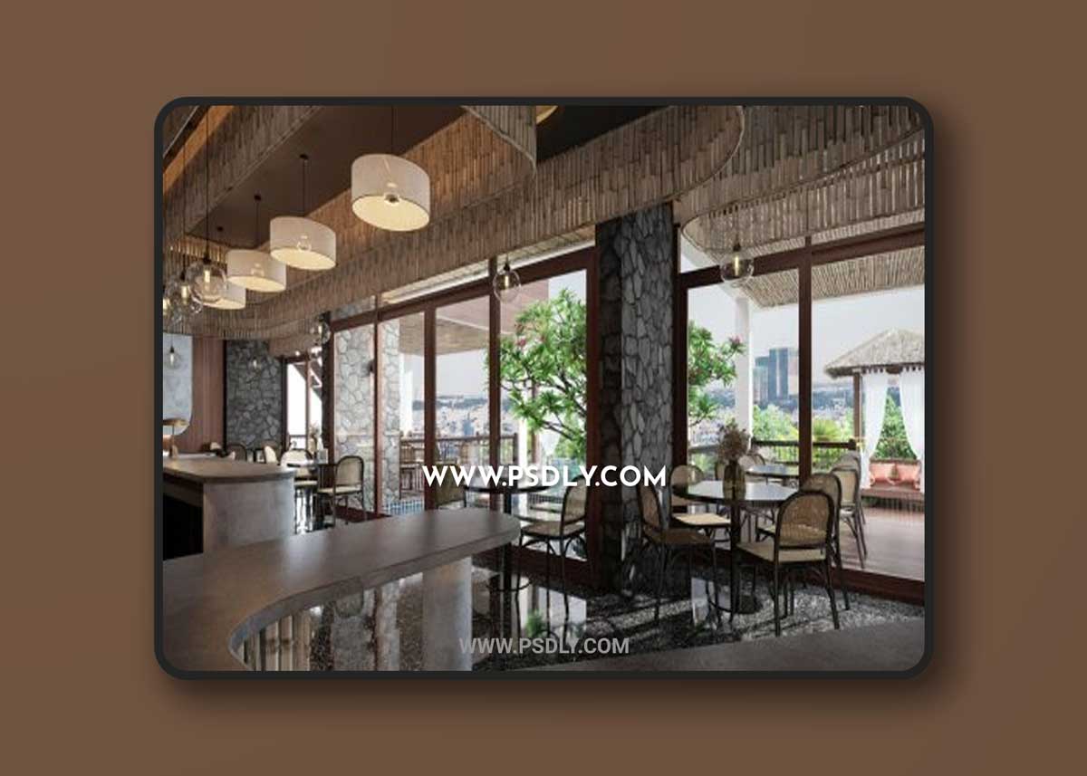Coffee Shop Interior 3d model