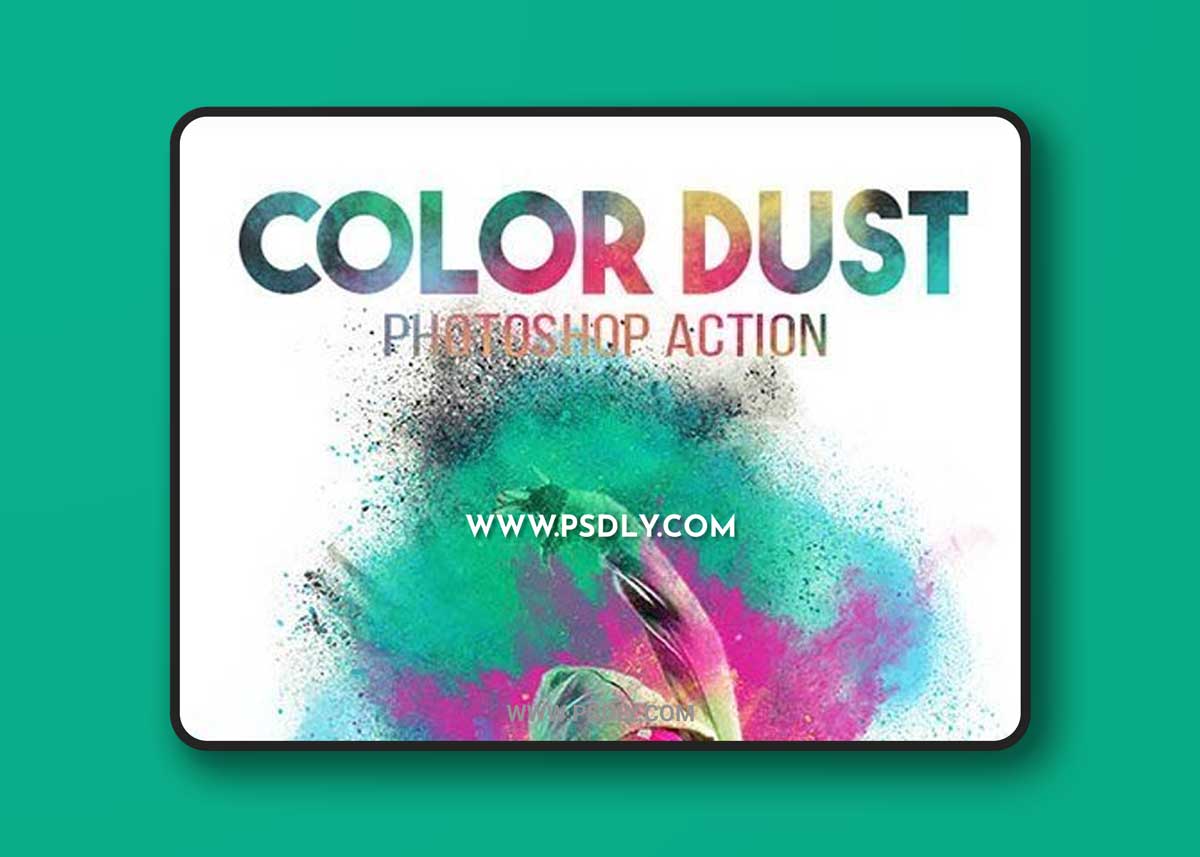 Color Dust Photoshop Action 18711236