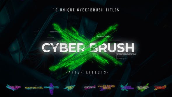Videohive Cyber Brush Titles 35060343