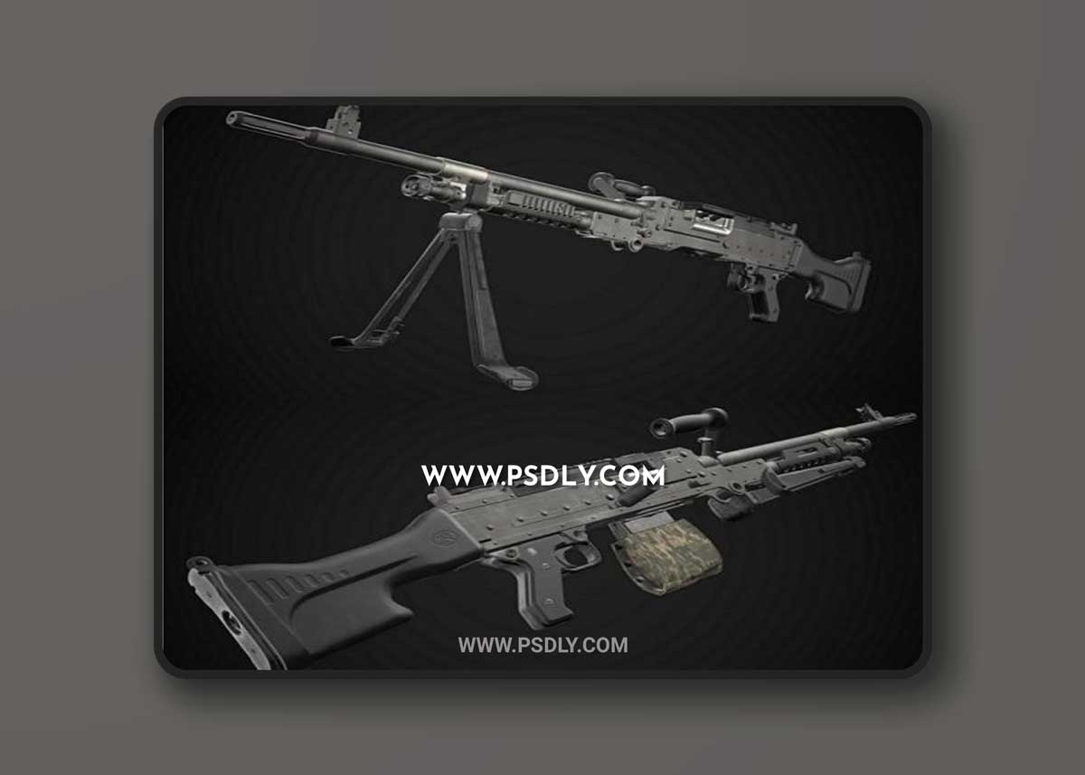 FN MAG M240 3ds Max