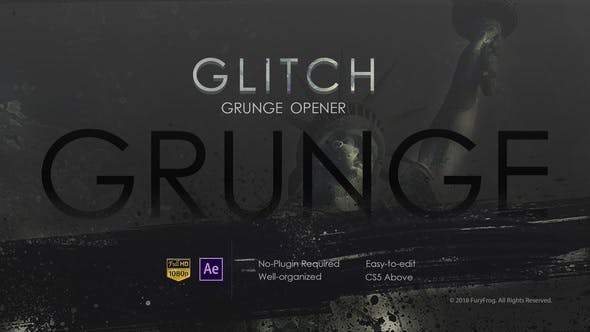 Videohive Glitch Grunge Opener 21481637
