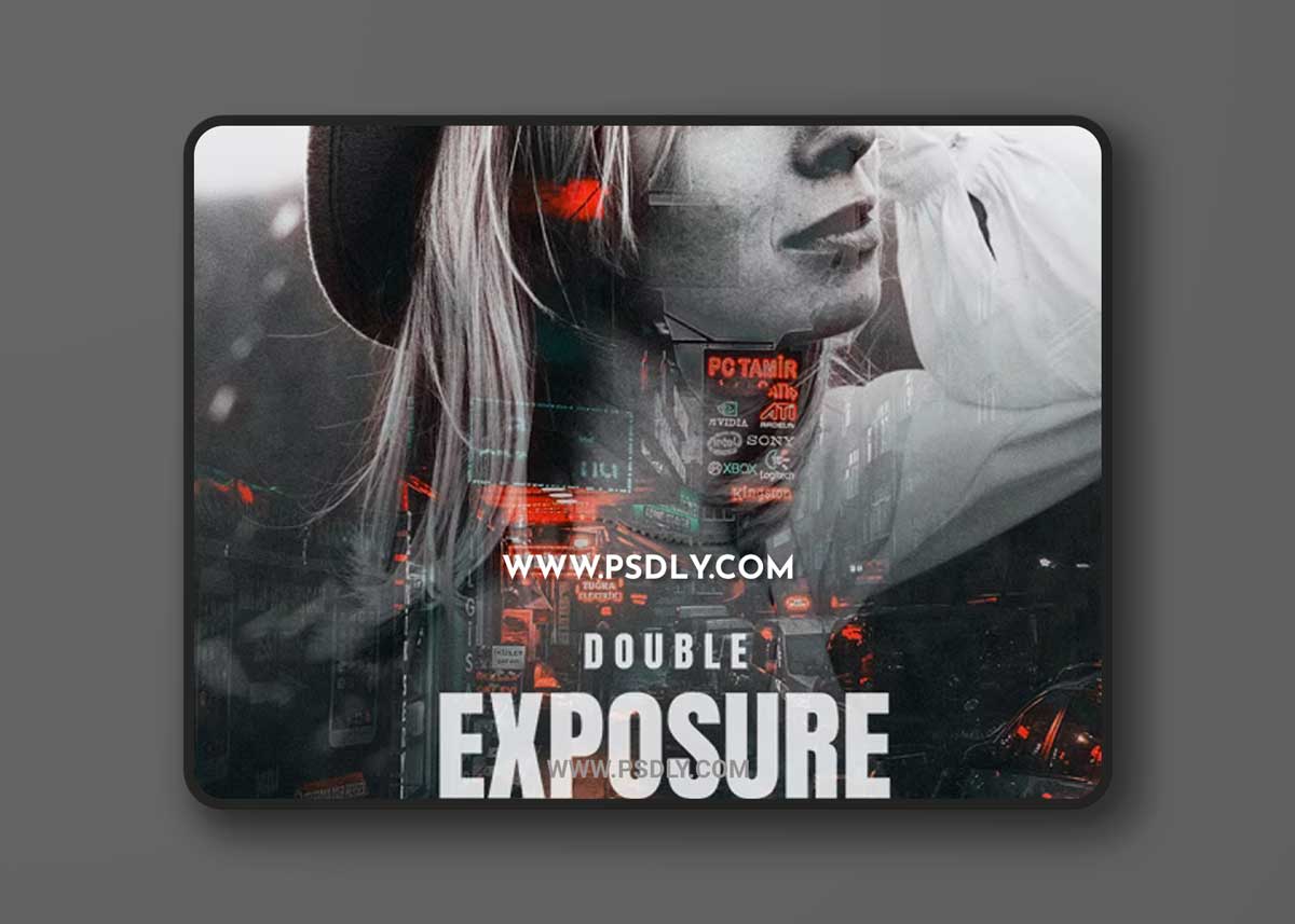 GraphicRiver - Double Exposure Urban - Photoshop Action 34601295