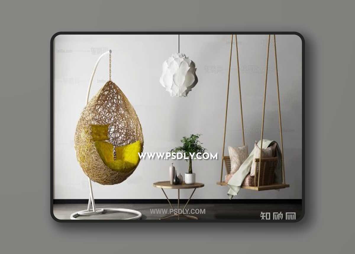 Hanging lounge Chair 54948 3D Models