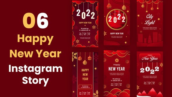 Videohive Happy New Year Instagram Story 35216167