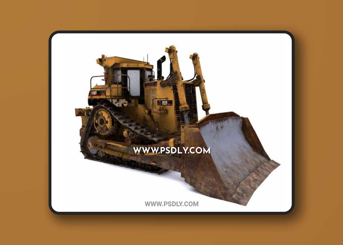 Heavy Bulldozer 3D Model