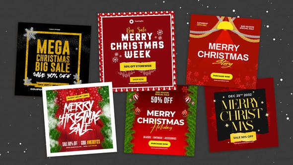 Videohive Merry Christmas Instagram Post 35193487