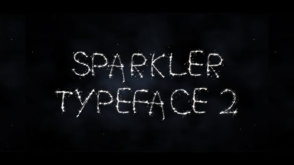 Videohive Sparkler Typeface II | After Effects Template 35054252