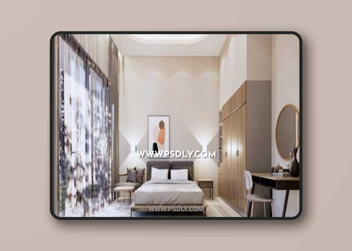 Interior Bedroom Scene Sketchup by Khoi Doan