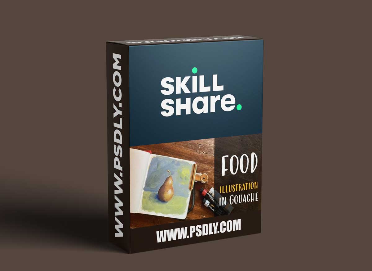 Learn Food Illustration in Gouache | Let's Paint a Pear.