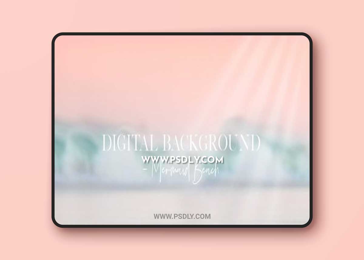 Meg Bitton - DIGITAL BACKGROUND: MERMAID BEACH