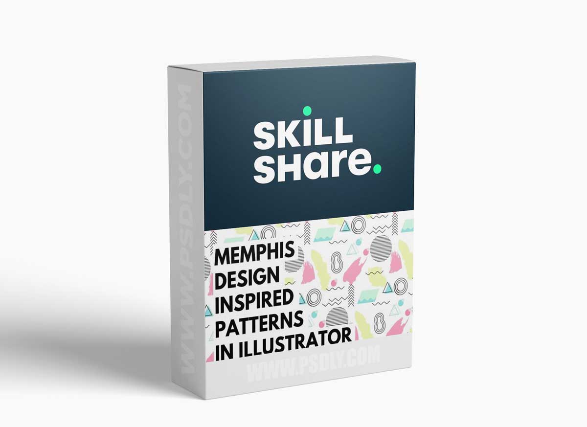 Memphis Design Inspired Pattern in Illustrator - A Graphic Design for Lunch Class