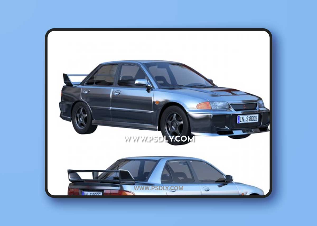 Mitsubishi Lancer Evolution 3d model