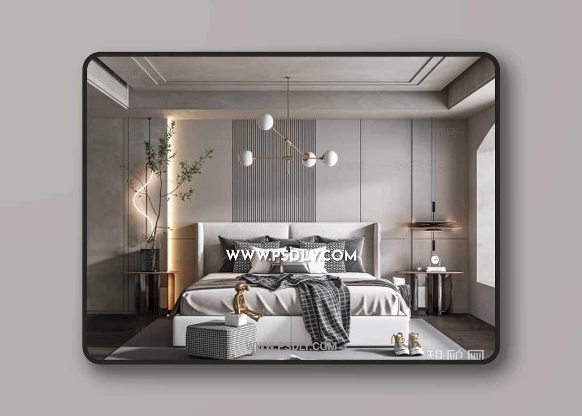 Modern bedroom 1073951 3d model