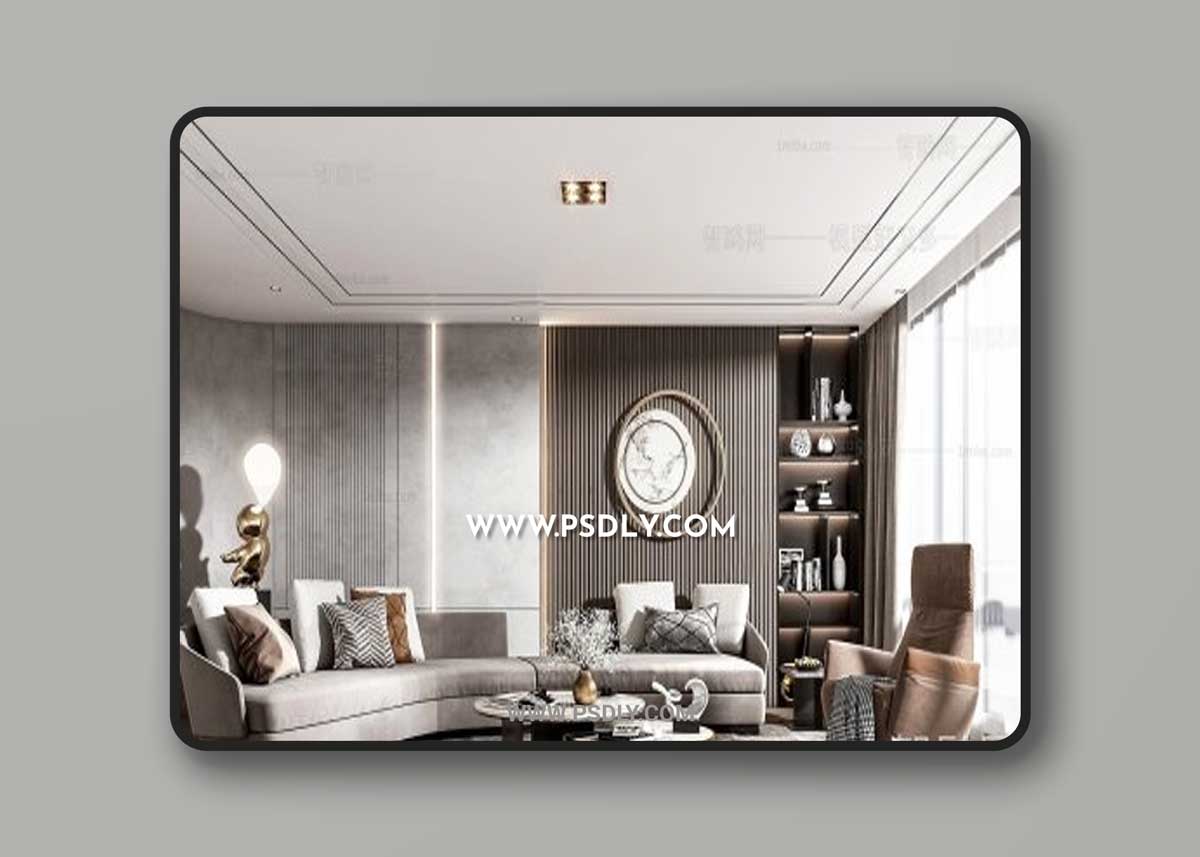 Modern living room 801633 3D Models