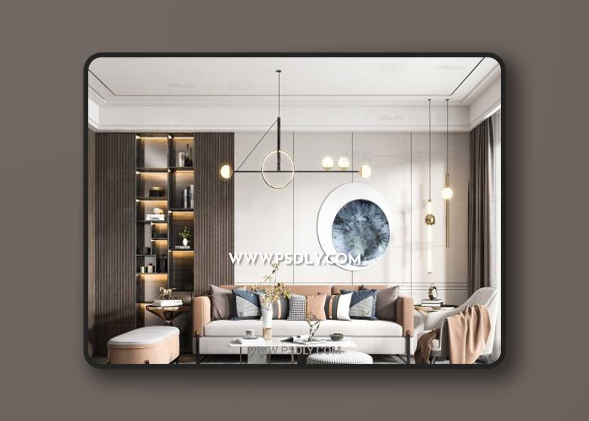 Modern living room 841023 3D ModelsModern living room 841023 3D Models