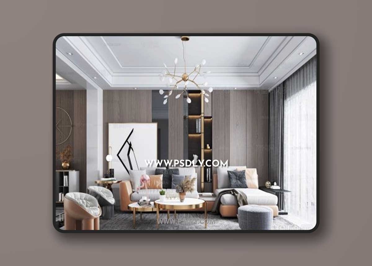 Modern living room 900382 3D Models