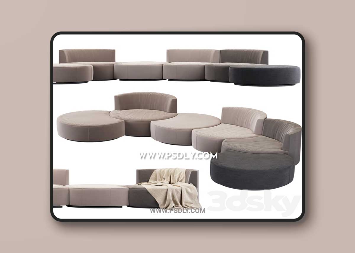 Modular sofa Mussi Italy Sedutalonga