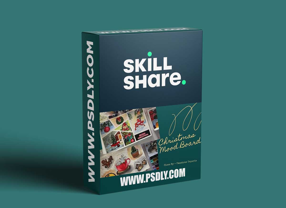 Mood Board Series 3 & 4 - Gouache & Watercolor - Christmas Bells are Ringing