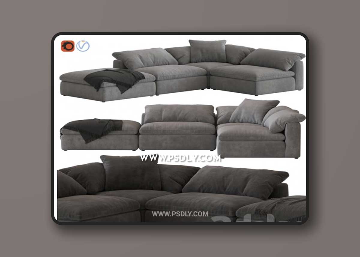 Noble Souls Realm Modular Sofa 3D Models