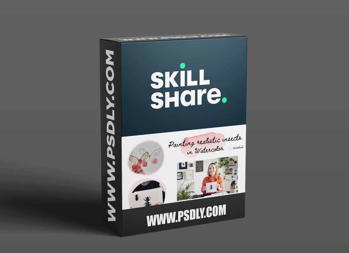 Painting Realistic Insects in Watercolor: Butterflies, moths, beetles...