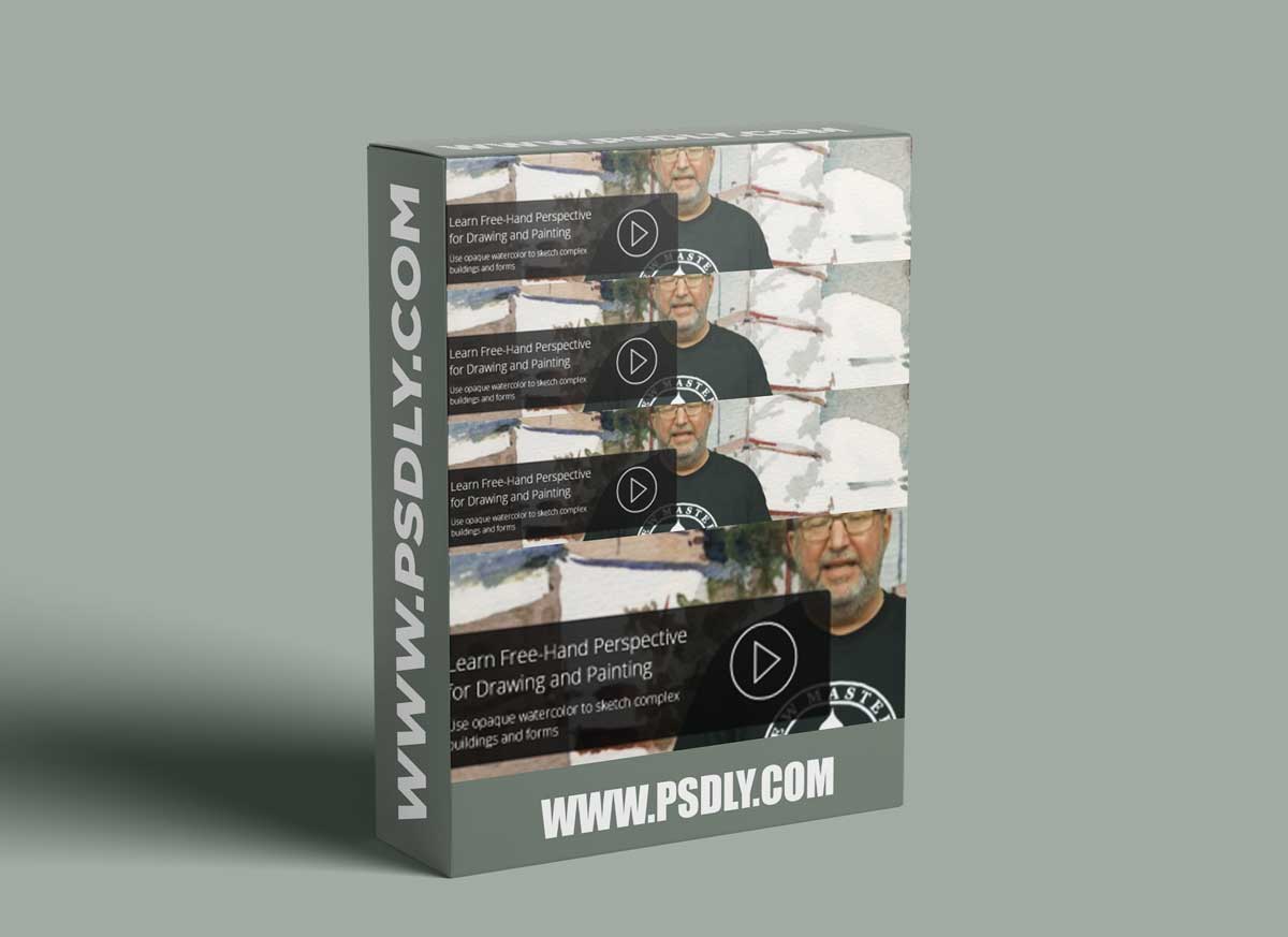 Perspective Demonstration: Gouache Painting of a Castle